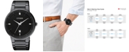 Citizen Men's Quartz Black Ion-Plated Stainless Steel Bracelet Watch 40mm BI5017-50E